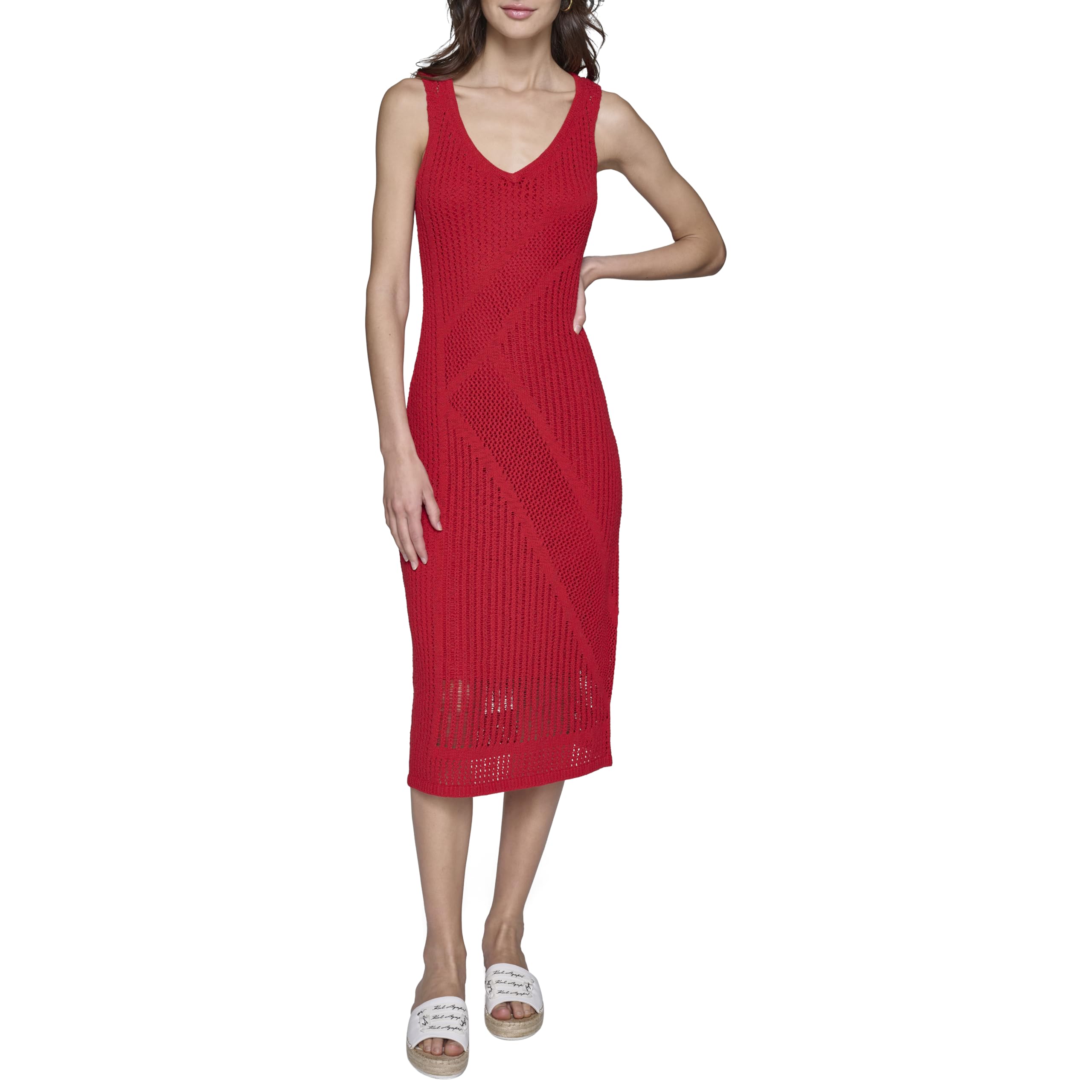 Karl Lagerfeld Paris Casual Bright Summer Dress Vestido Informal para Mujer