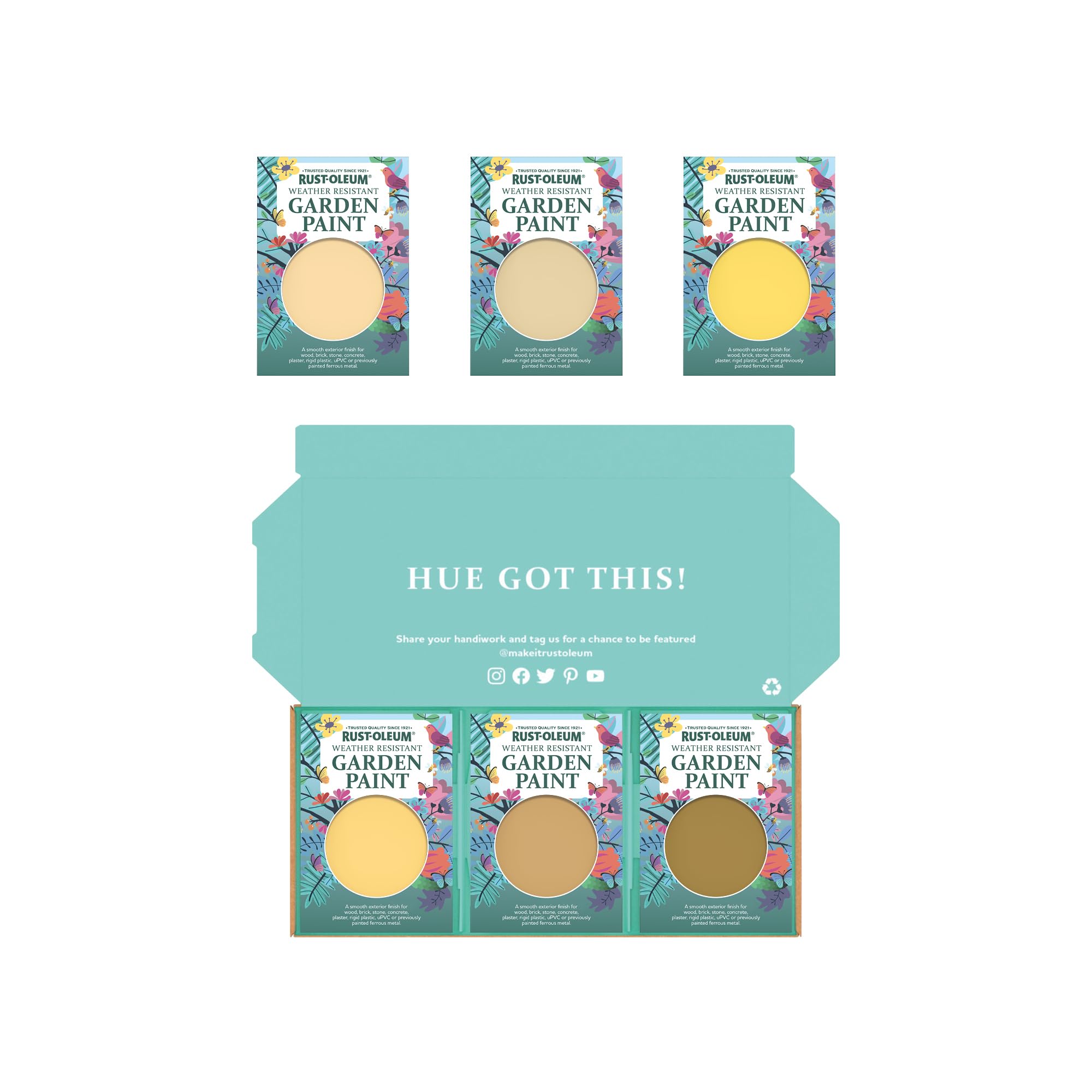 Rust-Oleum Garden Paint in Satin Finish – Warming Yellows Tester Box