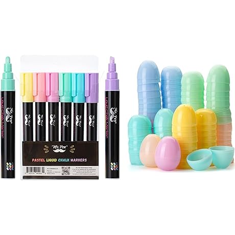 Mr. Pen - Vibrant Sidewalk Chalk and Easter Eggs for Kids