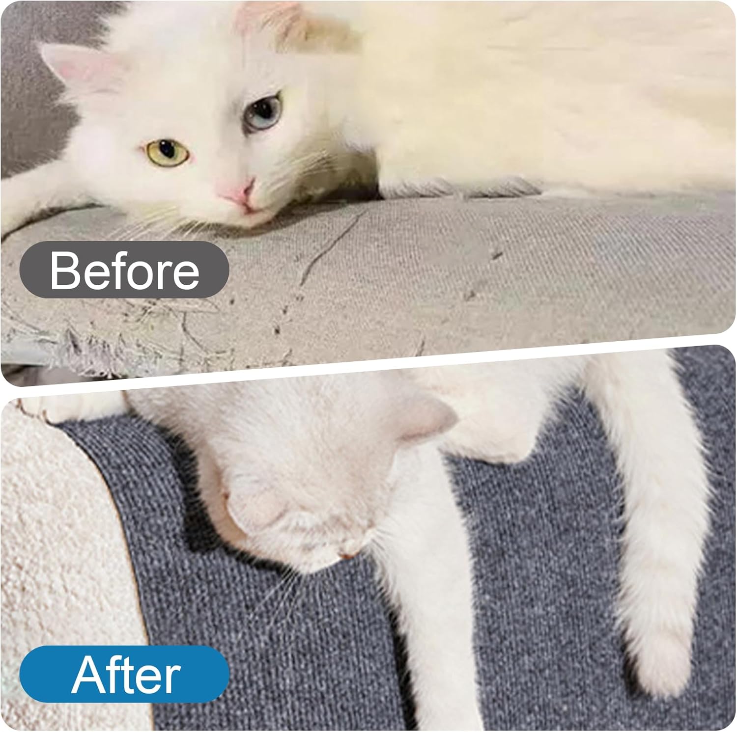 review Cat Scratch Furniture Protector Pads with Self-adhesive Backing, 98.5