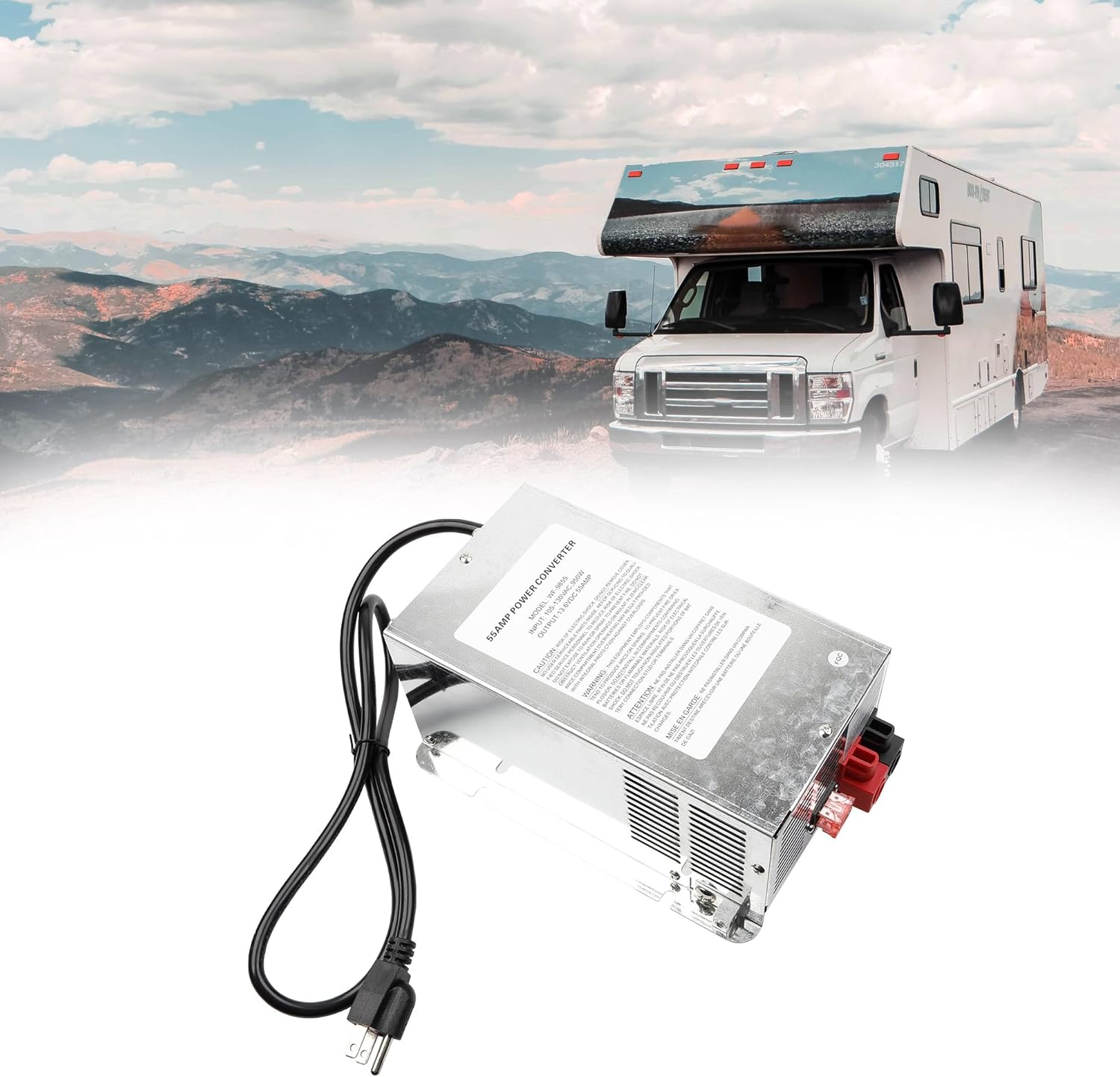 Dasbecan WF-9855 55 Amp RV Power Converter Compatible with WF-9855-MBA WF-9855-AD-MBA WF-9855AN WF-9800 Series Power Converter