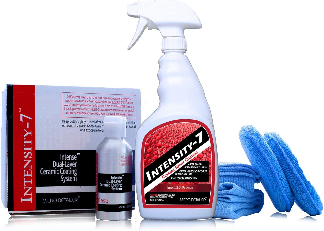 Micro Detailer Intensity-7: 7-Year 9H Ceramic Car Coating System Kit (4 oz. Premium Kit)