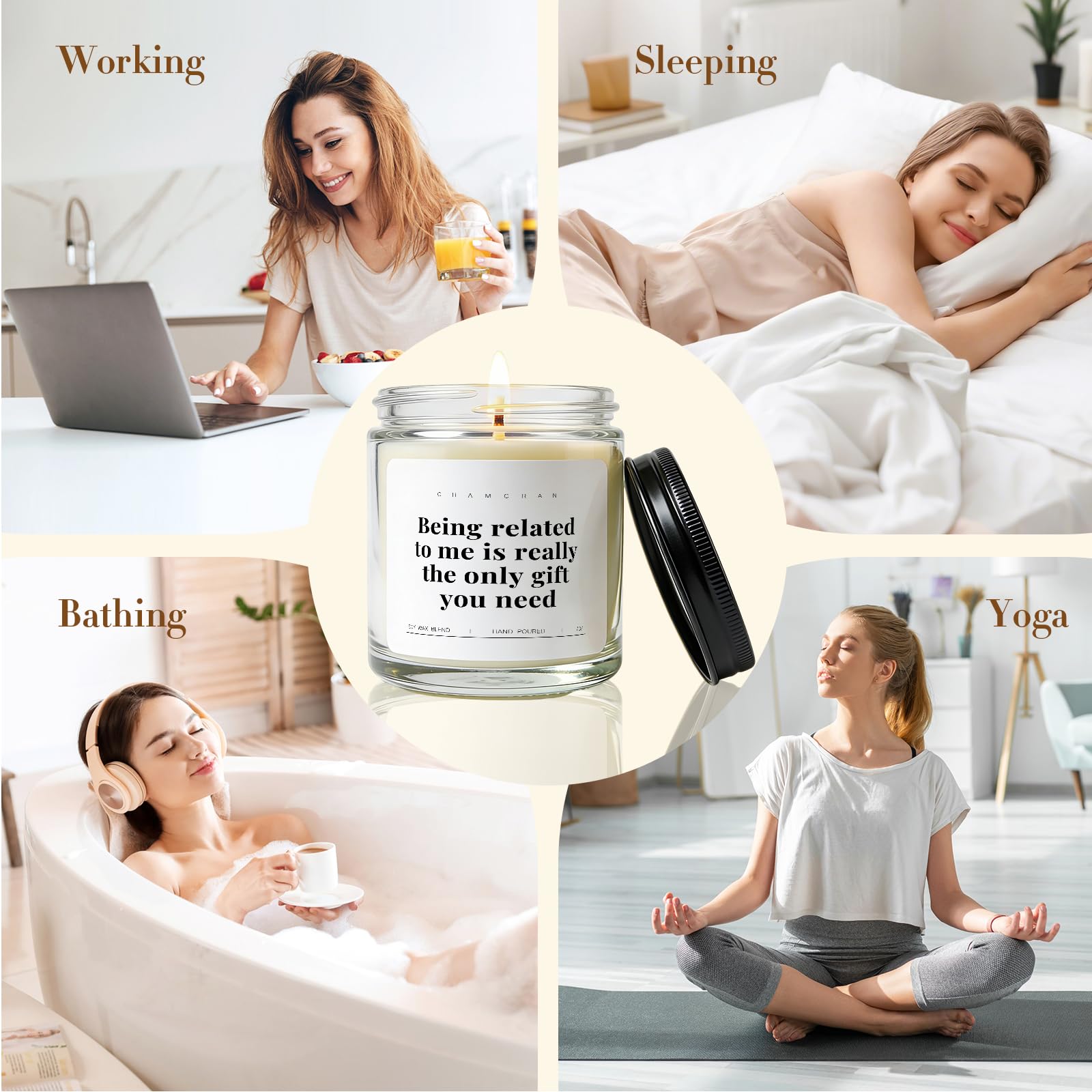 Funny Gifts for Sister Brother, Brothers Birthday Gift from Sisters Meaningful Candles National Siblings Day Gift Idea for Cousin