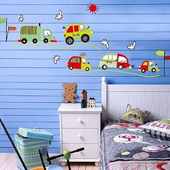 Wandsticker4u Wandtattoo Tututu Strassenverkehr Ii Wandbilder 140x50cm Wandaufkleber Autos Fahrzeuge Strasse Wandsticker Auto Zug Cars Deko Fur Kinderzimmer Kinder Jungenzimmer Junge Amazon De Baby