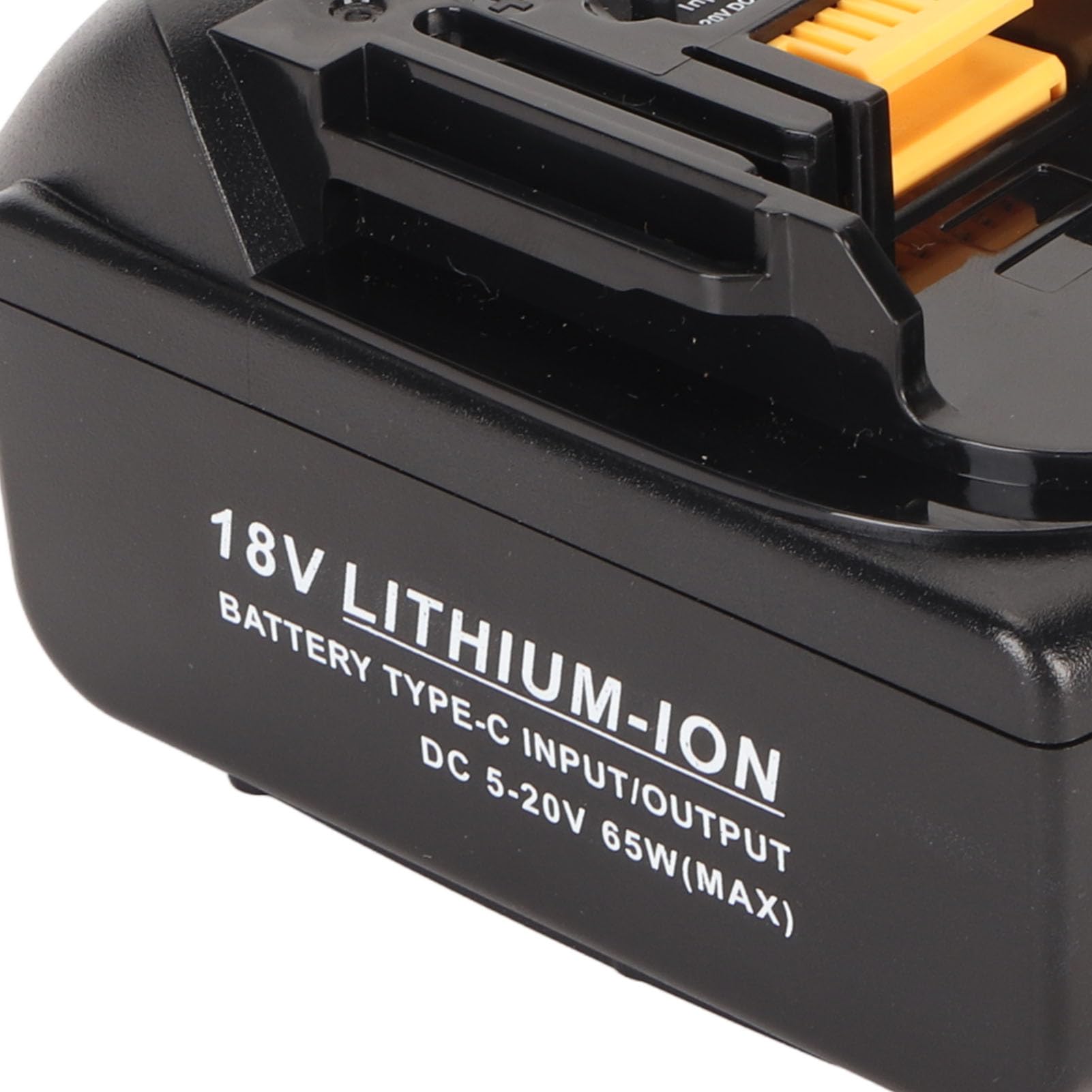 Batería BL1840 de Iones de Litio de 18 V, 4,0 Ah, Salida de Potencia de Alta Capacidad 4000 mAh 65 W con Interfaz Tipo C, batería de Repuesto Retardante de Llama para Herramientas