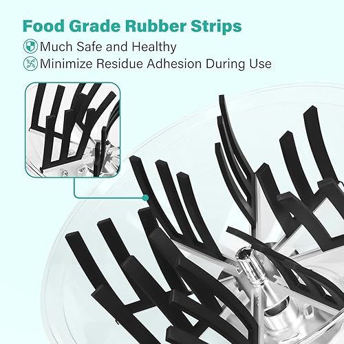 Miniatura 2 de iPower Recortador de cuenco de hoja de brote de 16 pulgadas, cúpula de visibilidad transparente, corte giratorio trenzado con cuchillas afiladas de