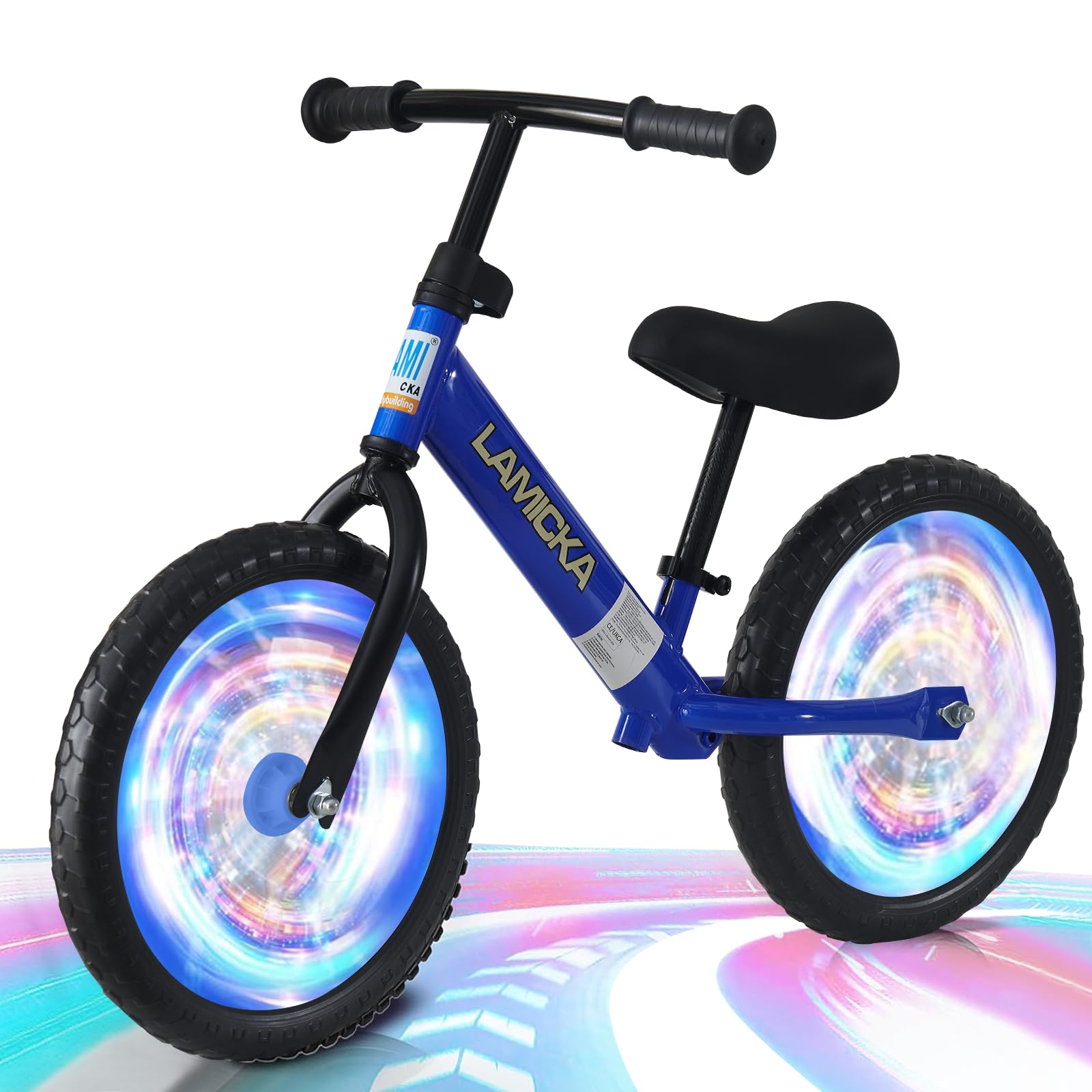 TRIOBLADE 12"/14" Balance Bike 2-5 Year Old Toddler Bike Kids Baby First Bike Training Bicycle No Pedal Adjustable Handlebar/Seat Gift for 2-5 Year Old Boys Girls (14inch Blue) โ image 1