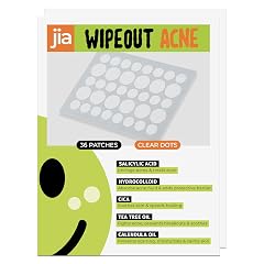 Jia Wipeout Acne Pimple Patches 72 Clear Dots Hydrocolloid Salicylic Acid Cica Tea Tree Oil Calendula Oil for