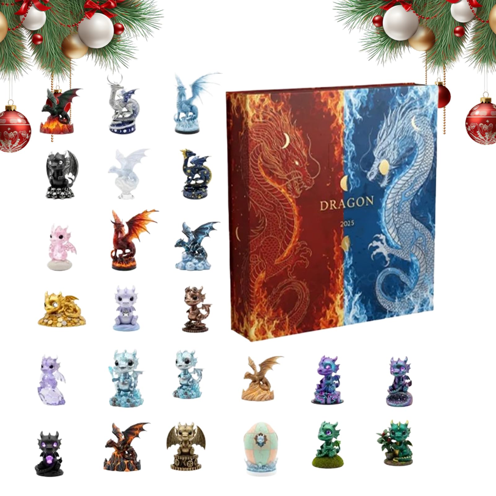 Adventskalender 2025-2025 Party Deko 2D Niedlich,Deko Countdown Kalender | Für Indoor Schreibtisch Vitrine Schlafzimmer Eingangsbereich Kinder Erwachsene
