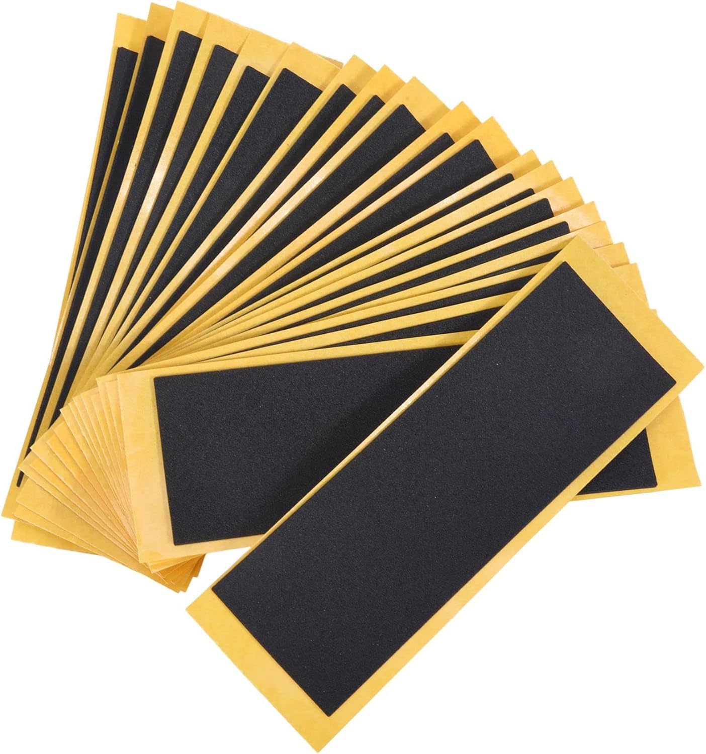 20Pcs/Lot Black Fingerboard Deck Uncut Tape Stickers Black Foam Grip Tape Stickers 38mmx110mm, Finger Toy Skateboards Parts
