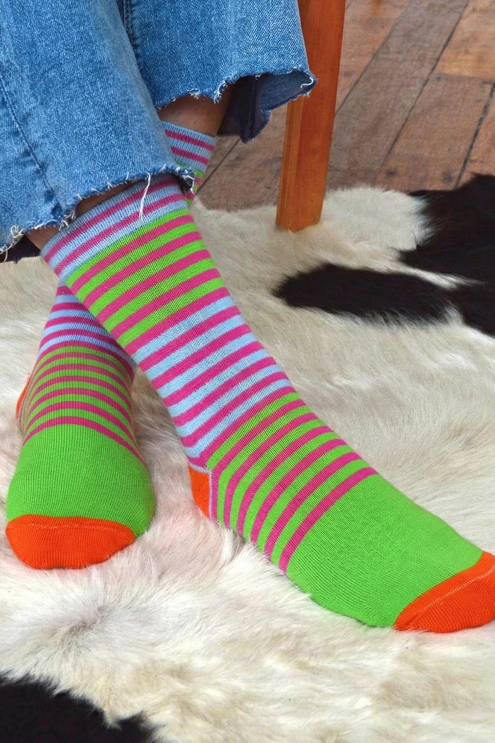 Sock Snob Men's Mencap Rock Your Socks Charity Gift Socks 1 Pair | Colorful Cotton Rich Novelty Crew Socks