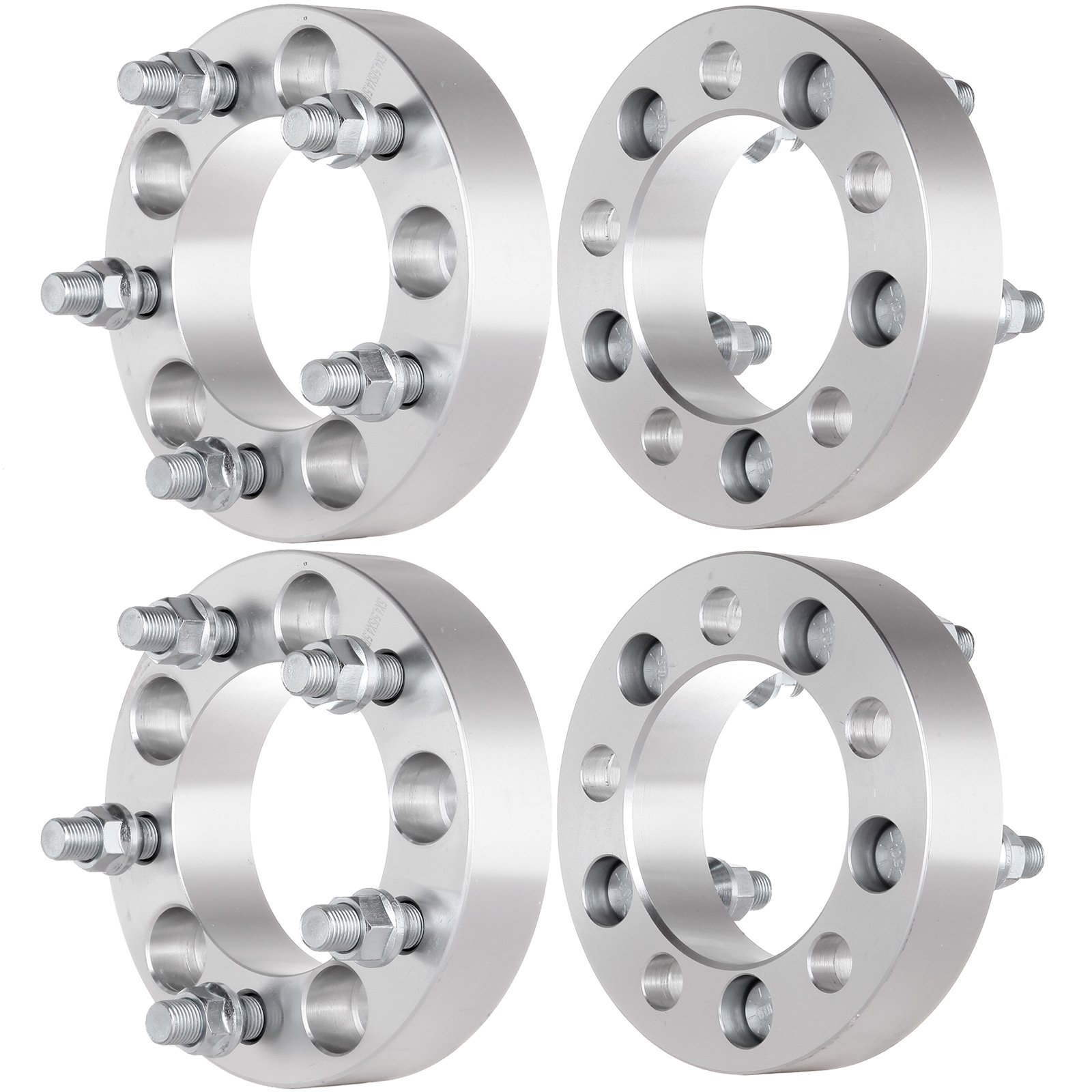 SCITOO 4Pcs 5x4.5 Wheel Spacers 1.25 inch for Jeep Silver Wheel Adapters