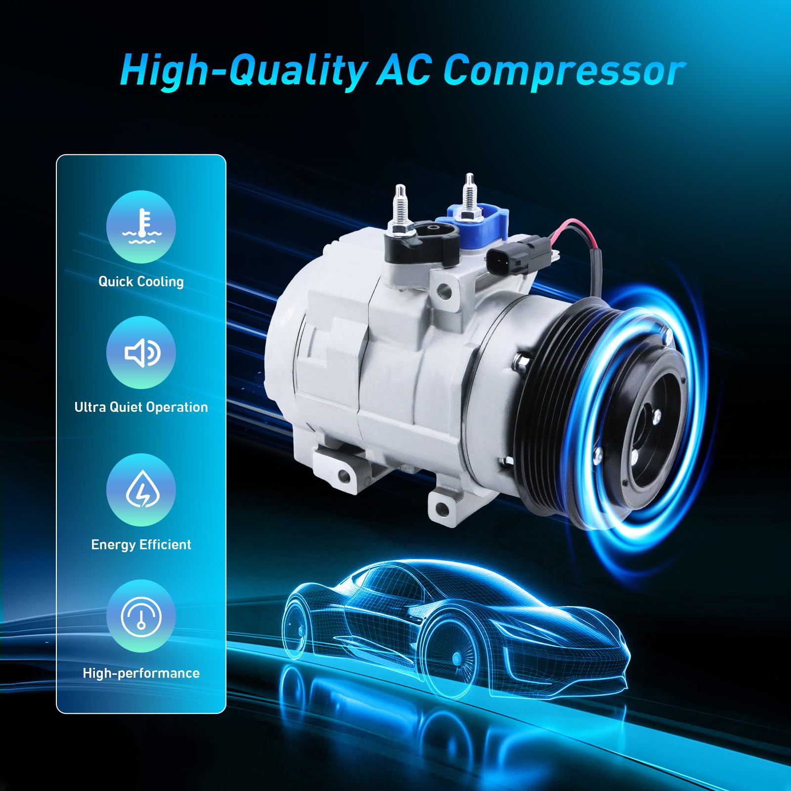 For Ford Expedition & Lincoln Navigator OEM AC Compressor w/A