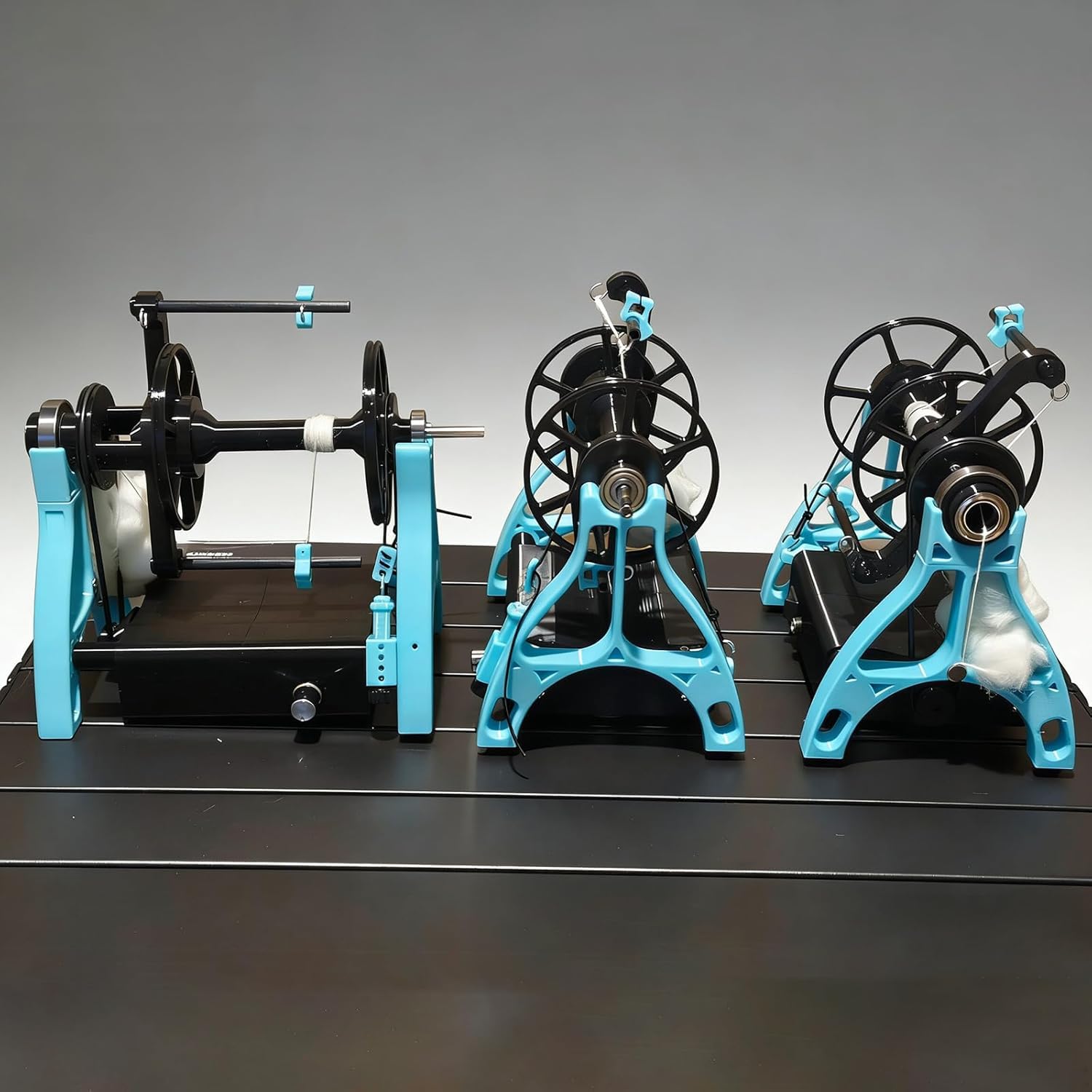 Kit Filatoio Elettrico, Filatoio con Avvolgitore, con Pedale, velocità Regolabile, Marce avanti E Indietro, per Filare Lana, Cotone, Seta E Altre Fibre White