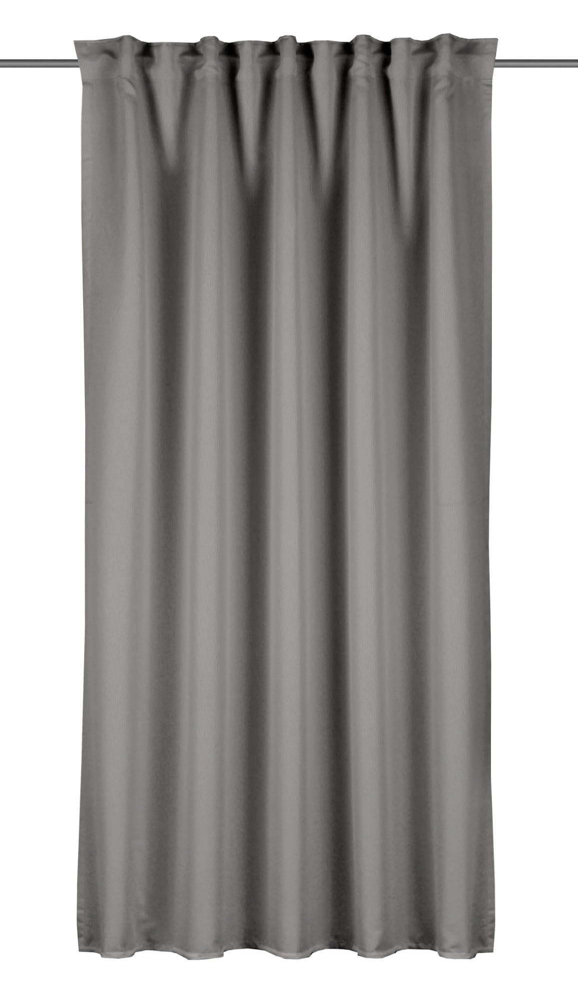 Rideaux tissu opaque gris Sehlbach 135x245 cm pour salon