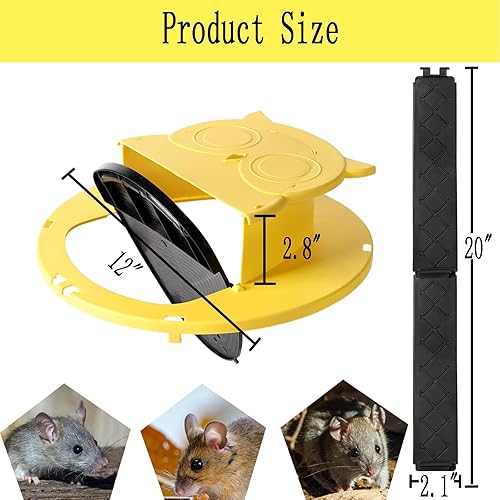 Miniatura 3 de Trampa para ratas de ratón, 5 galones, trampas para ratones para interiores para el hogar, herramienta reutilizable para atrapar ratones, estilo