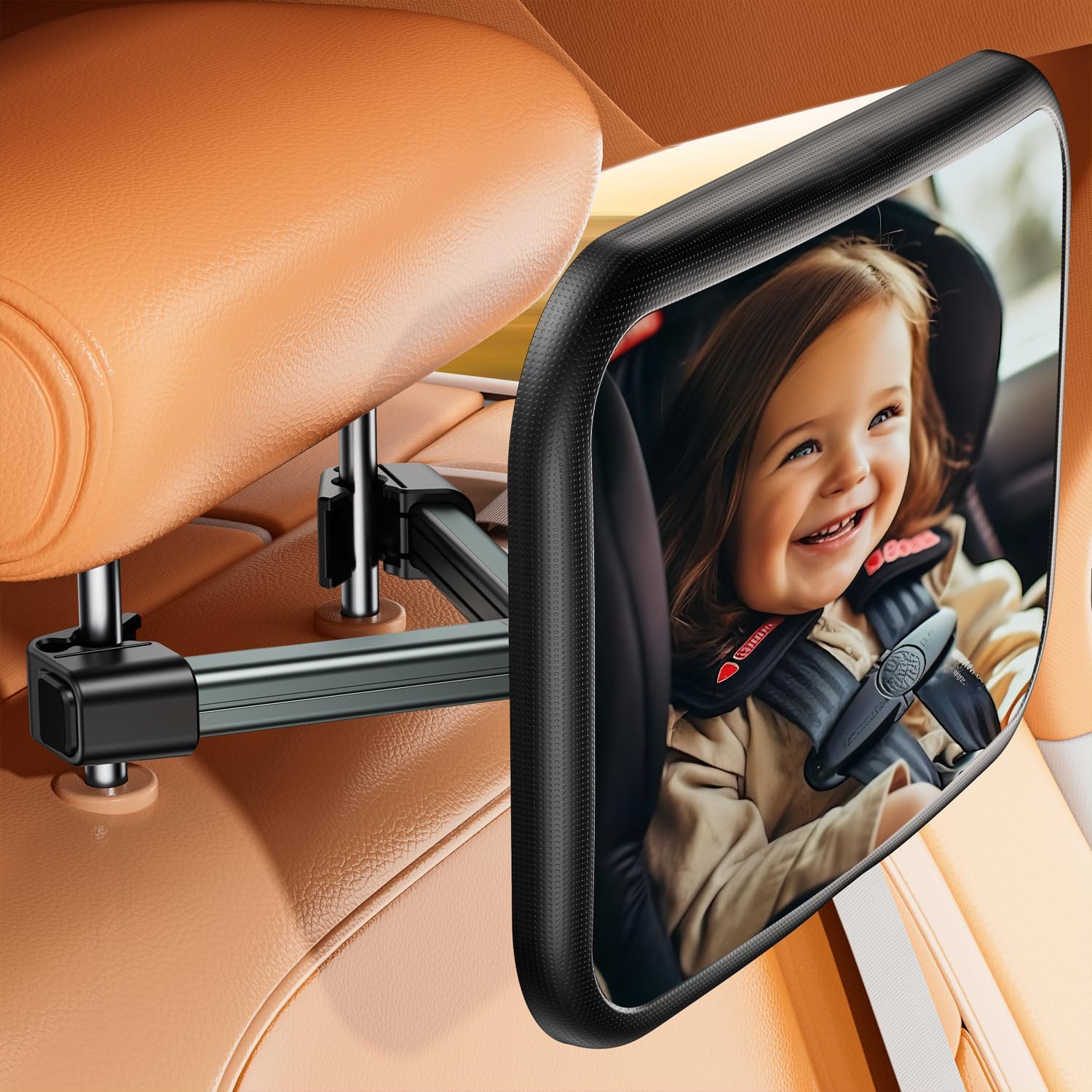 Car Mirror for Baby Car Seat Safely Mirror Hook Clip Design