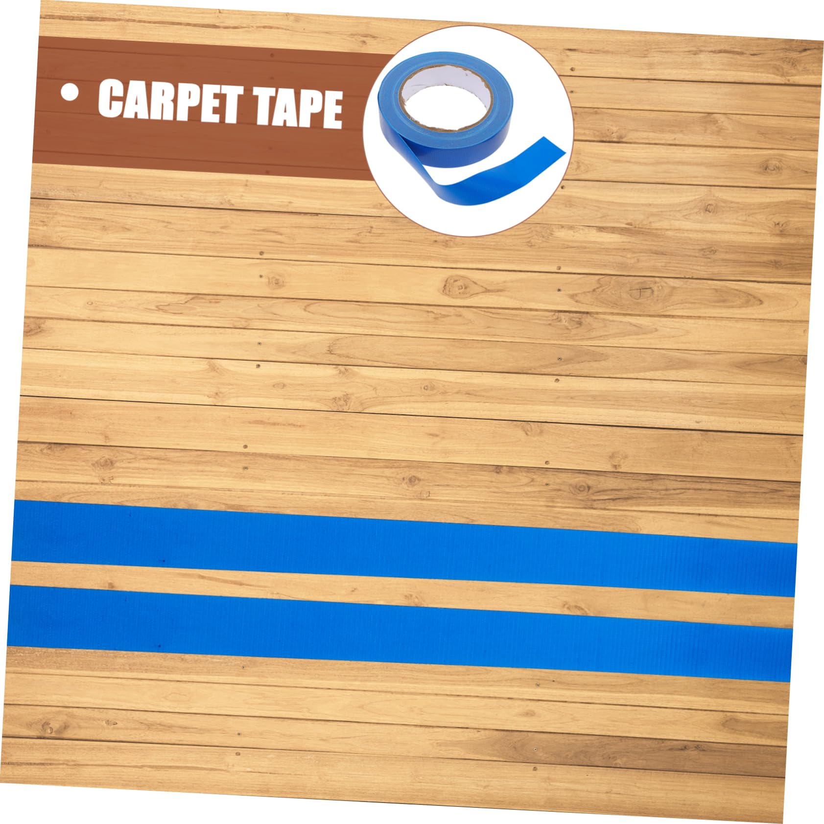 VILLCASE 5 Rouleaux Ruban Adhésif Double Face de Fixation Solide pour Tapis Réparation et Diy et Réutilisable pour Surfaces Flexibles et Rigides