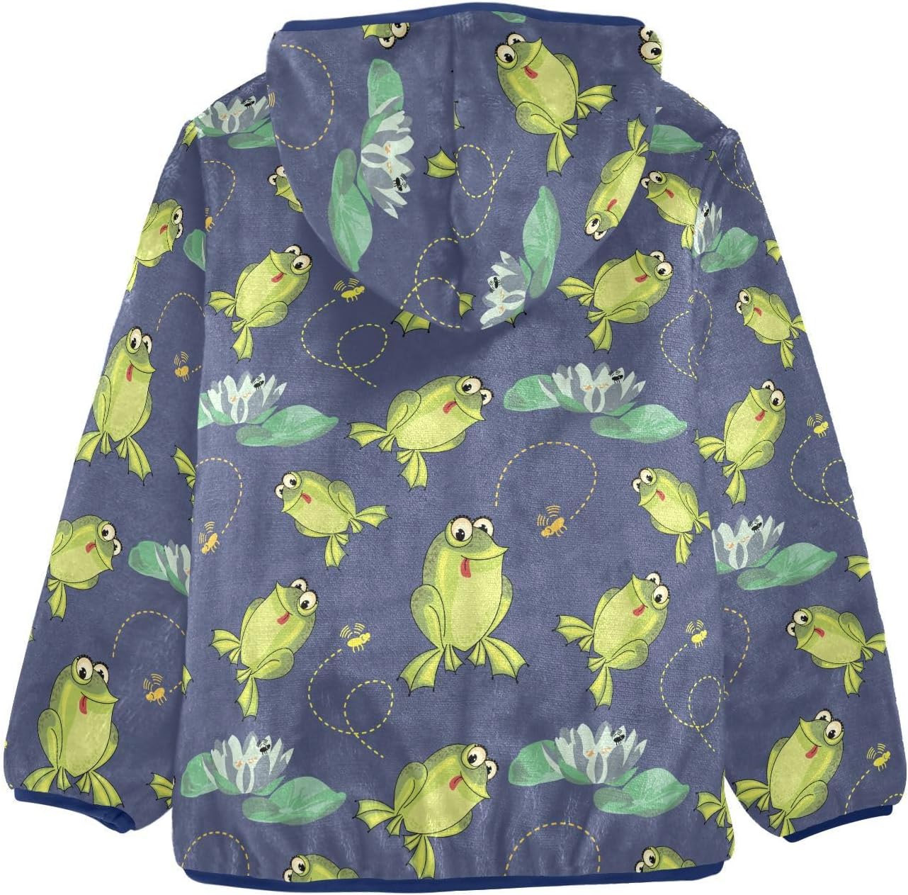 Boys Fleece Hoody Jacket Zip Up Coat Warm Fall Winter Plush Jacket Long Sleeve Outerwear for 3-10 Years