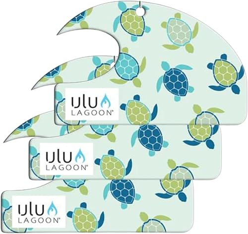 Miniatura 22 de Ulu Lagoon Cera para Surf con Aroma de Coco Mini Ola Ambientador (Retro) Aloha,Aves del paraíso,Negro -,Negro Palms,Cuadros negros