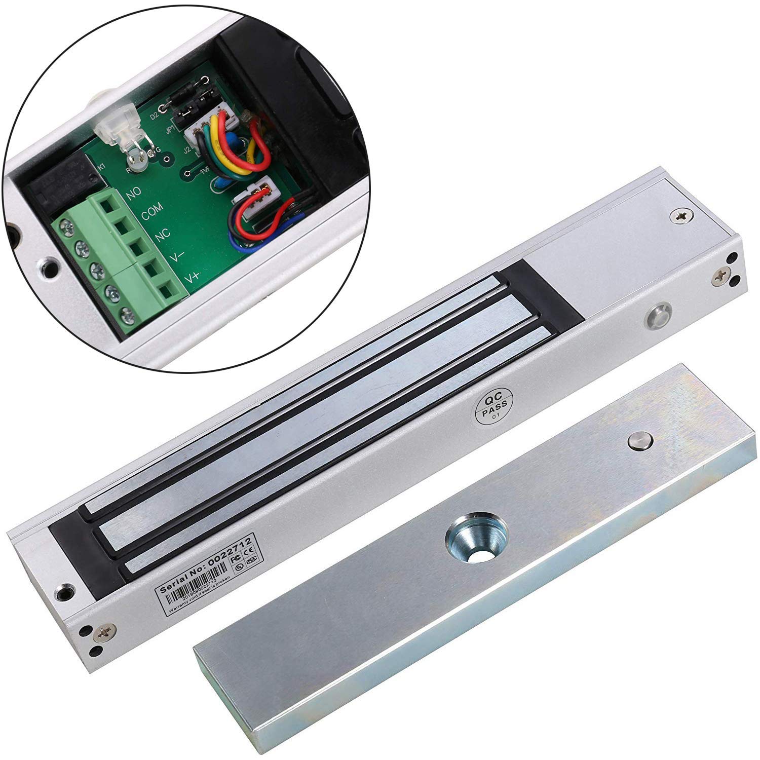 UHPPOTE - Kit completo di controllo accessi porta con scheda RFID 125 kHz, incluso blocco magnetico elettrico della forza di 280 kg