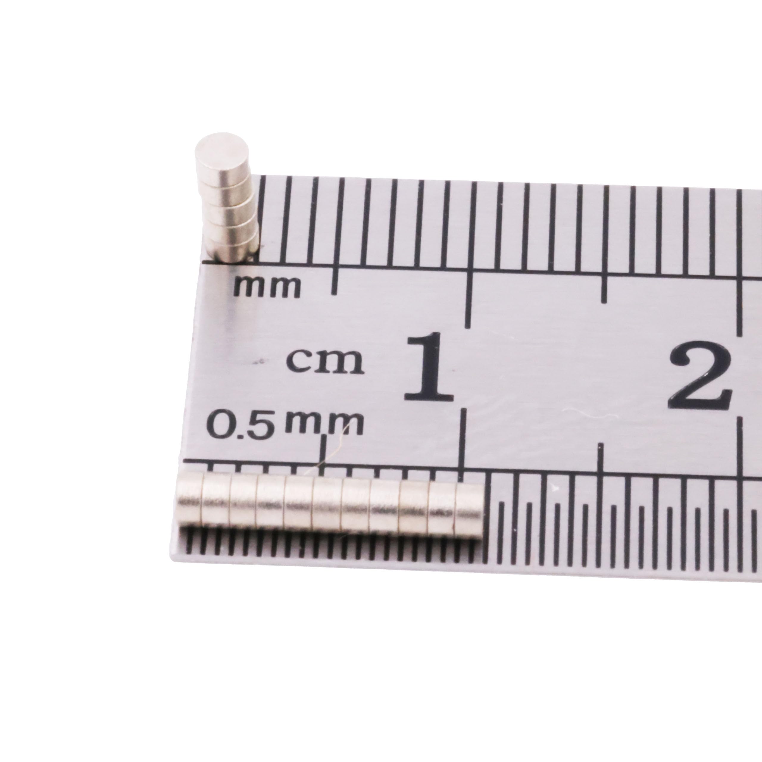 Aprilheld 40 Disc Magnets 2 x 1 mm N52 Strongest Class Neodymium Magnets Extra Strong Power Magnet for Notice Board, Whiteboard, Photo, Fridge Mini Magnetic Disc