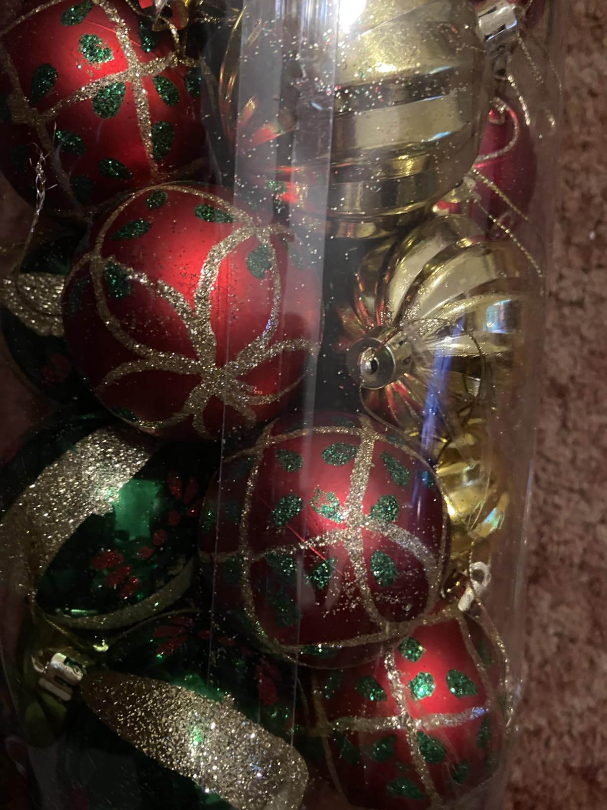 30PCS Christmas Tree Decorations, 6cm Painted Christmas Balls Set ... 30PCS Christmas Tree Decorations, 6cm Painted Christmas Balls Set ...