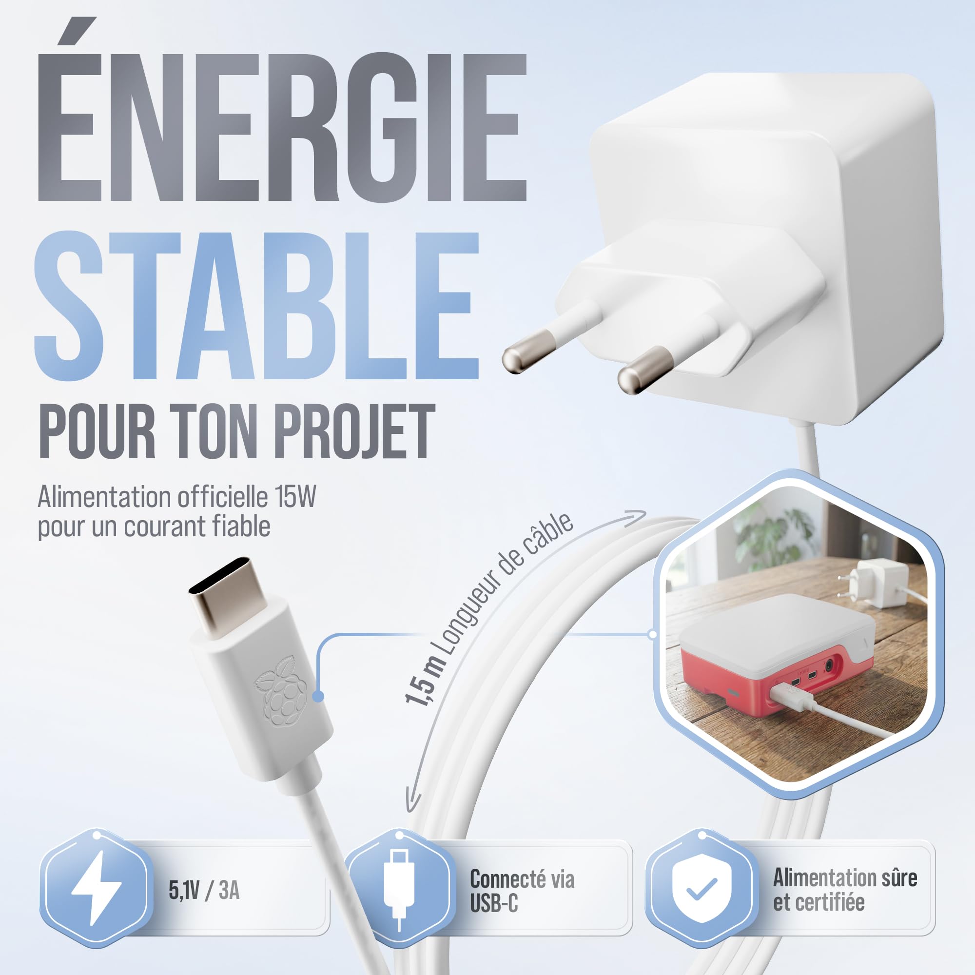 db-tronic Raspberry Pi 4 2 Go Starter Kit | Édition 64 Go | Alimentation 15 W | Boîtier | Micro HDMI 4K | Dissipateurs | idéal pour Home Assistant et Le Smart Home
