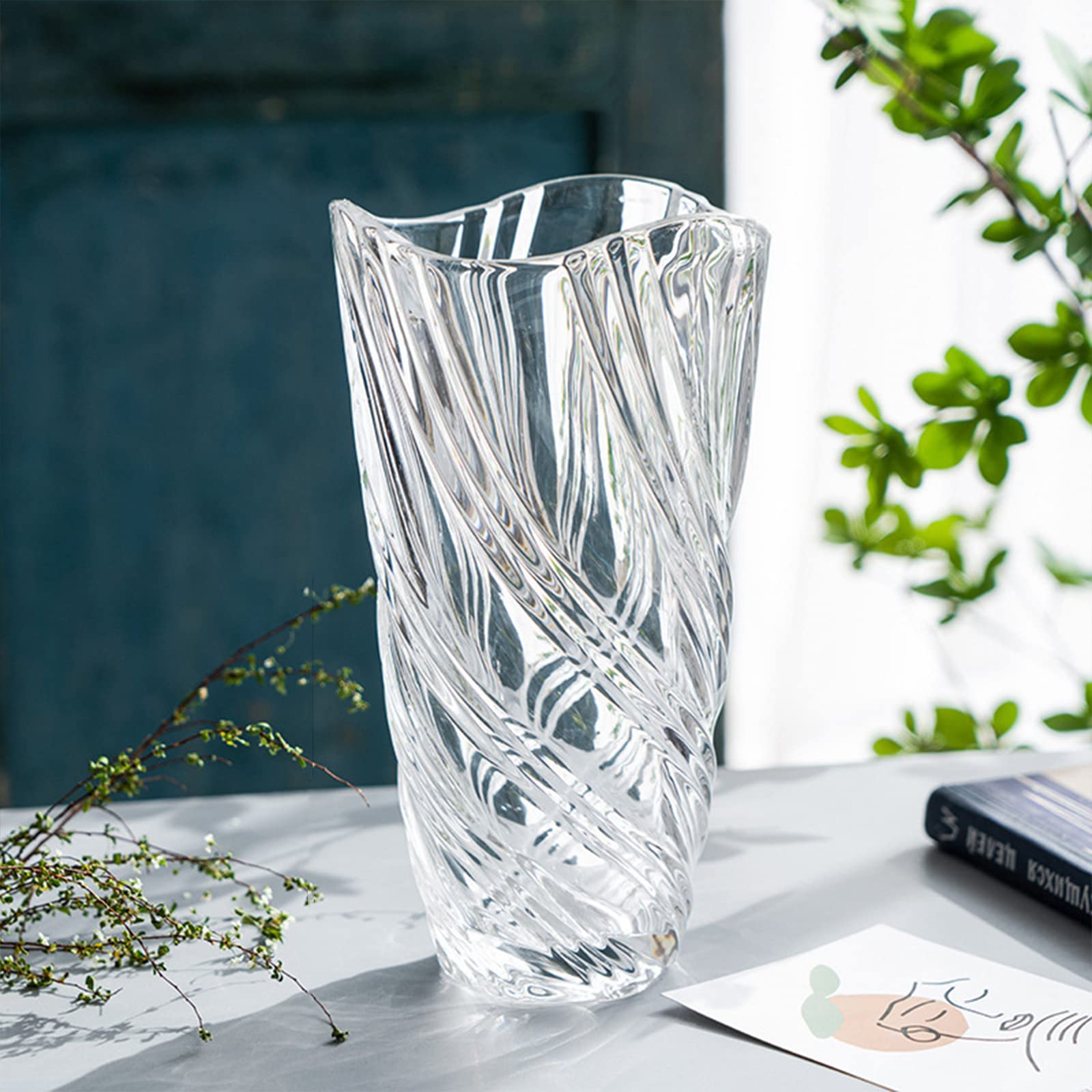 Szklany wazon na kwiaty, nowoczesny minimalistyczny wazon Nordic Glass Floral ręcznie wykonany aranżacja kwiatowa dekoracja hydroponiczna ozdoba do domu, na stół jadalny, prezent na wesele