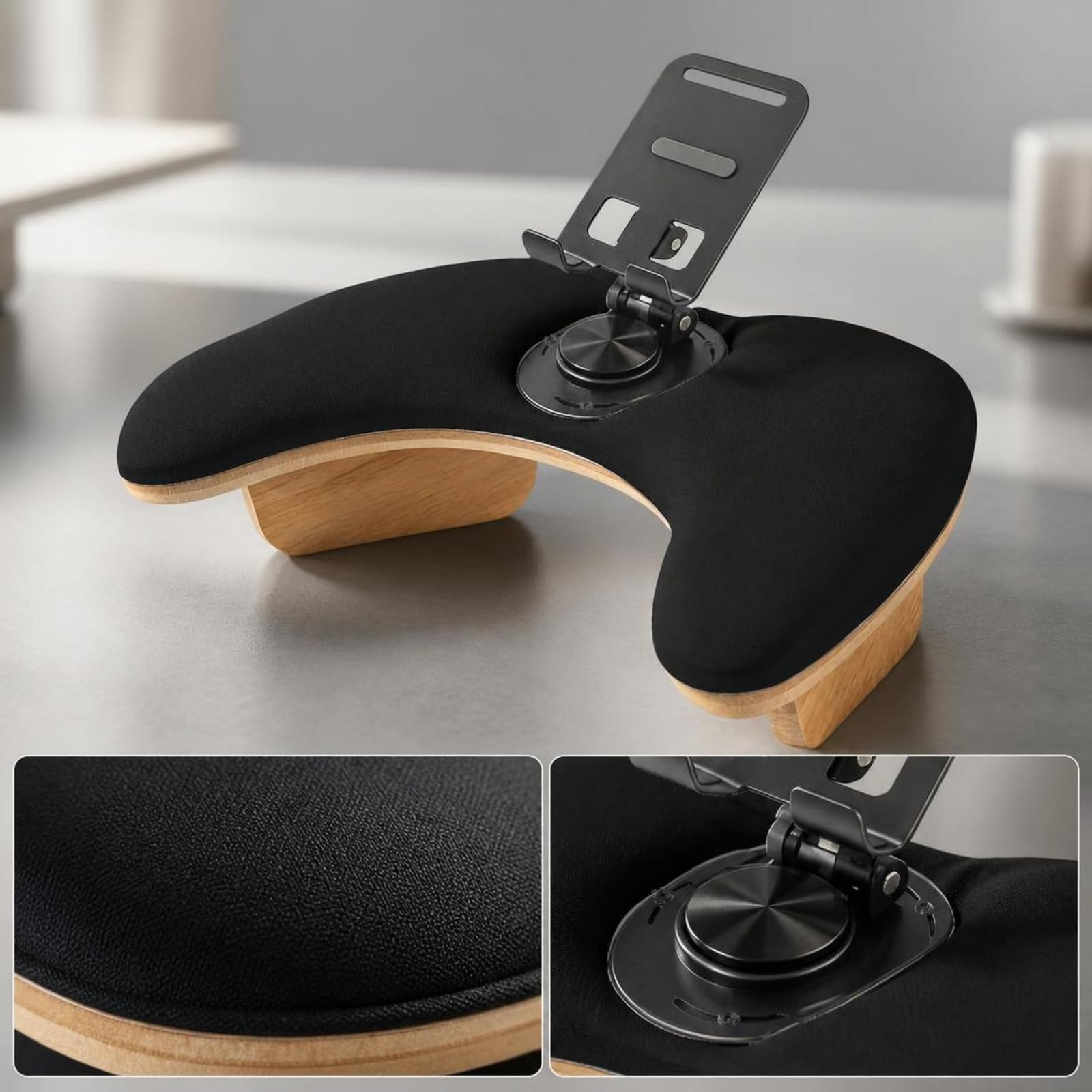 predolo Repose-Poign pr Manucure Ergonomique | Repose-Main pr Manucure, Stable, Mobilier, à Domicile, Manucures, Noir