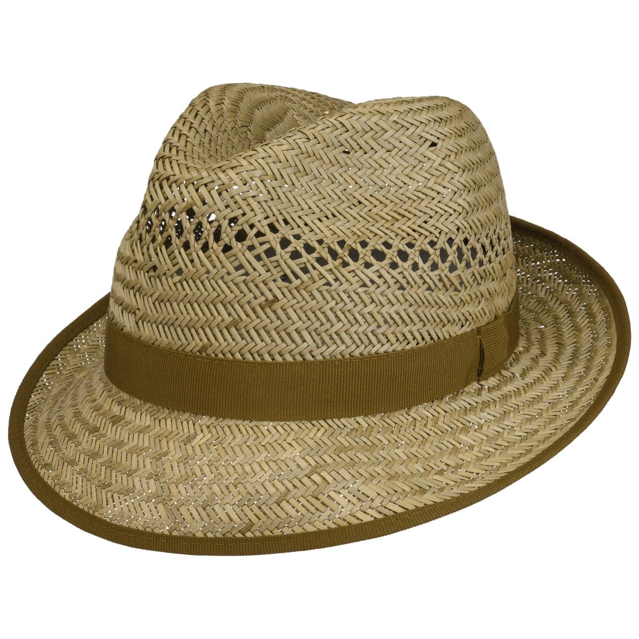 Lipodo Classic Straw Hat Women/Men - Made in Italy - Lightweight Sun Hat with Grosgrain Ribbon - Summer Hat with Wide Brim - Airy Hat with Interwoven Air Holes - Spring/Summer