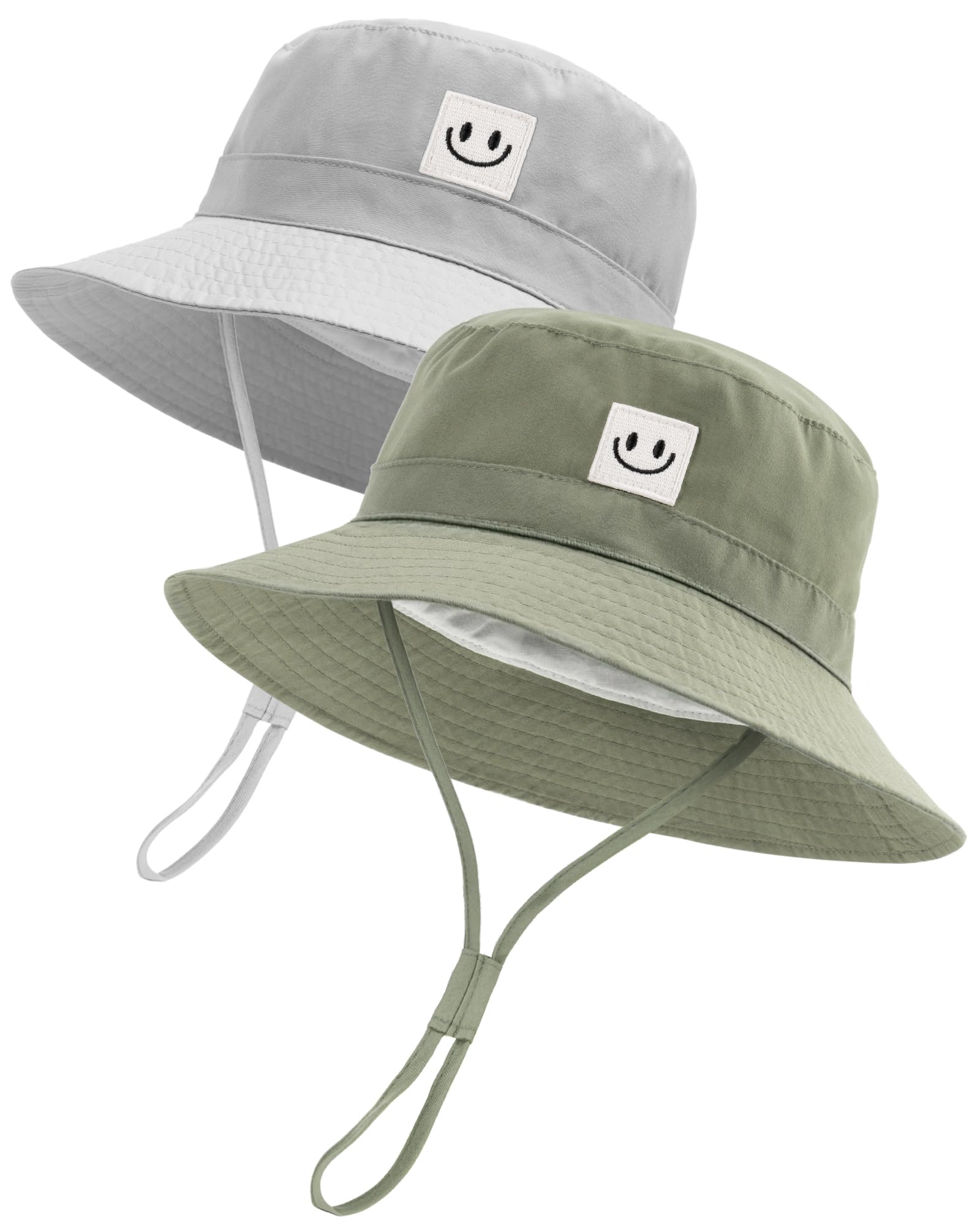 FURTALK Baby Sun Hat Toddler Bucket Hat Beach Smile Face UPF 50+