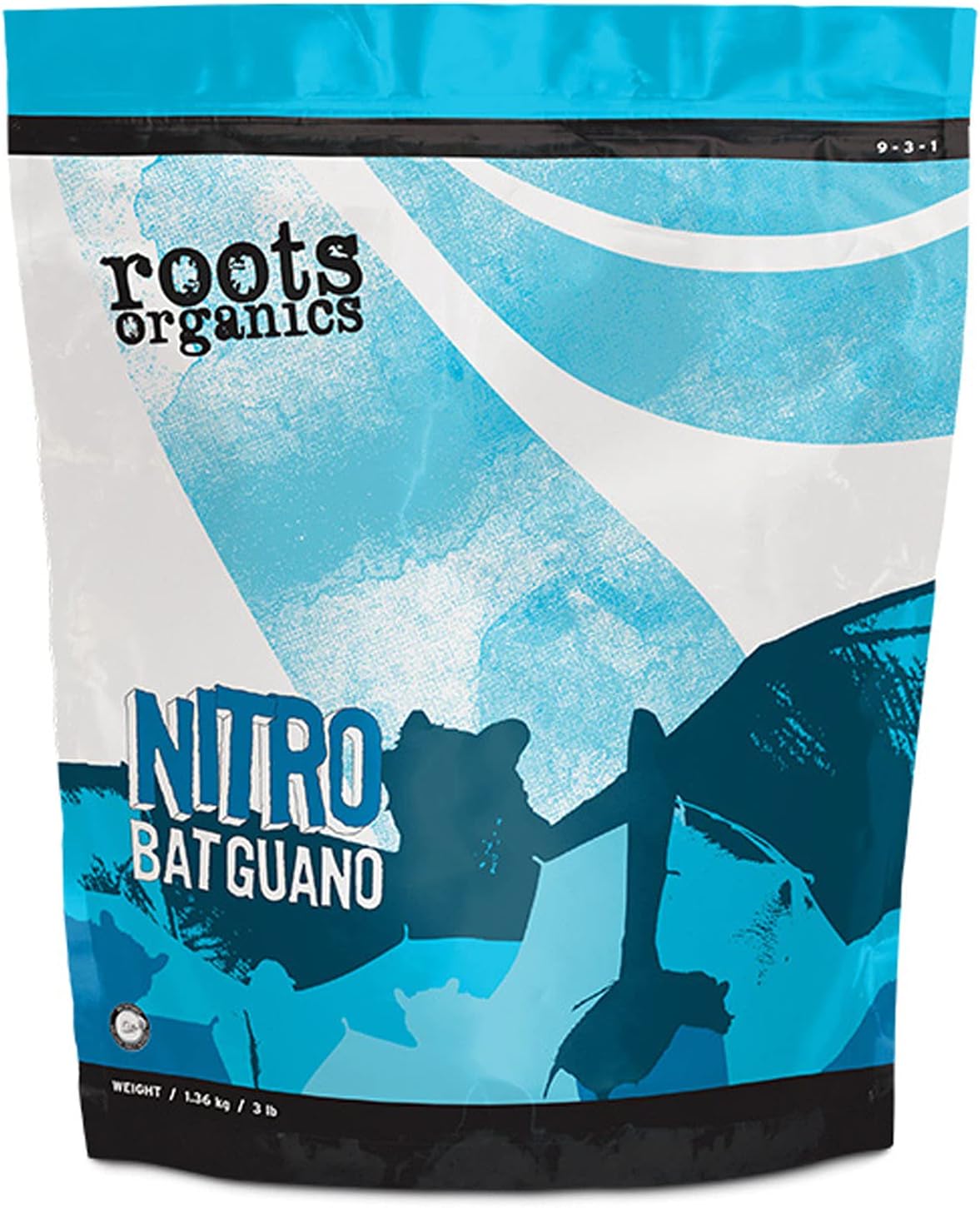 Roots Organics Nitro Bat Guano Fertilizer, 9-Pound