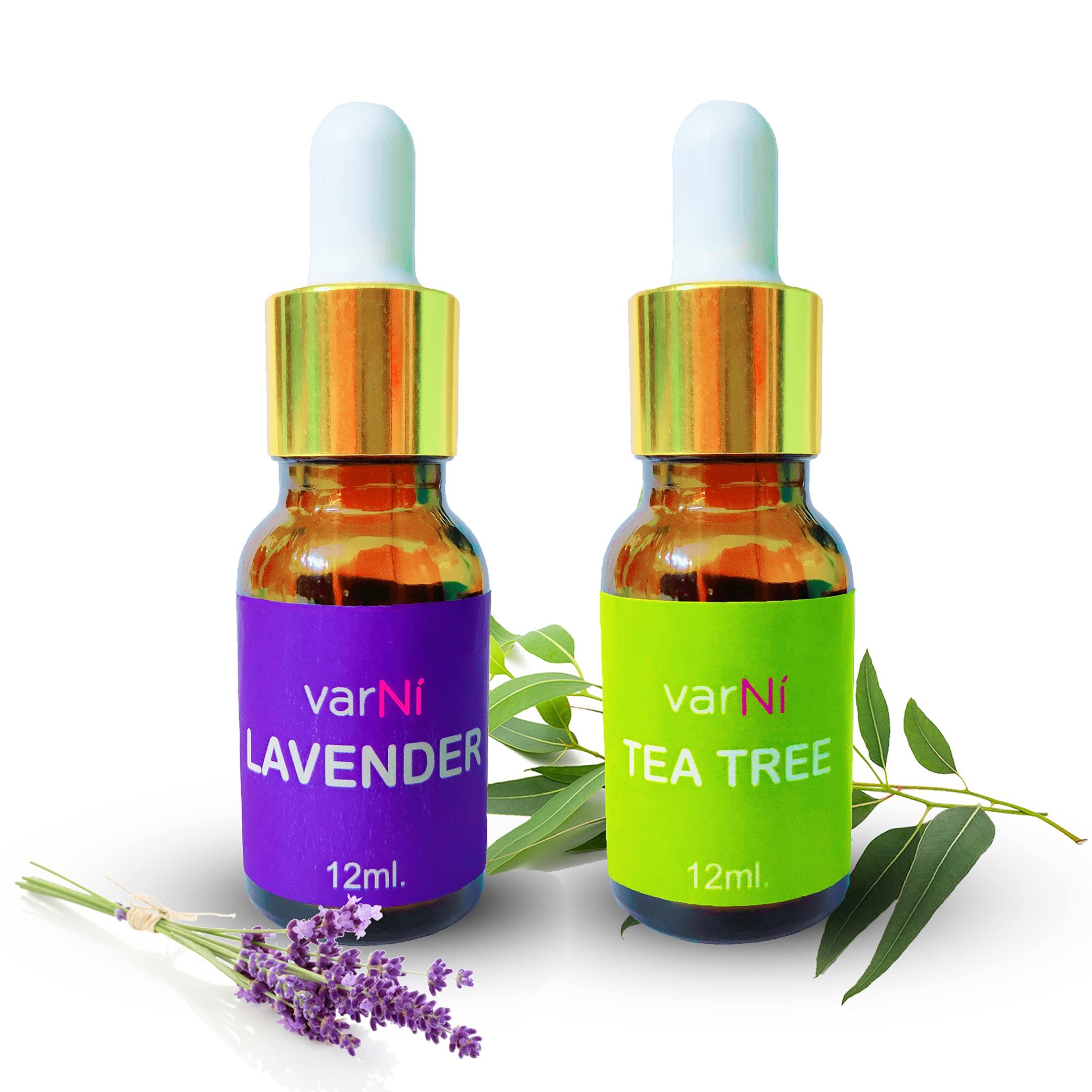 VARNI The Company-Essential Oils-For Skin,Hair And Body-Pure And Natural-Therapeutic Grade Serum And Essence-12 Ml + 12 Ml(Select(Lavender&Tea Tree))-Combo Pack-image-35