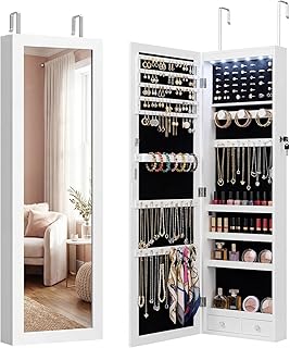 Antok 6 LEDs Jewelry Cabinet with Lock, 50