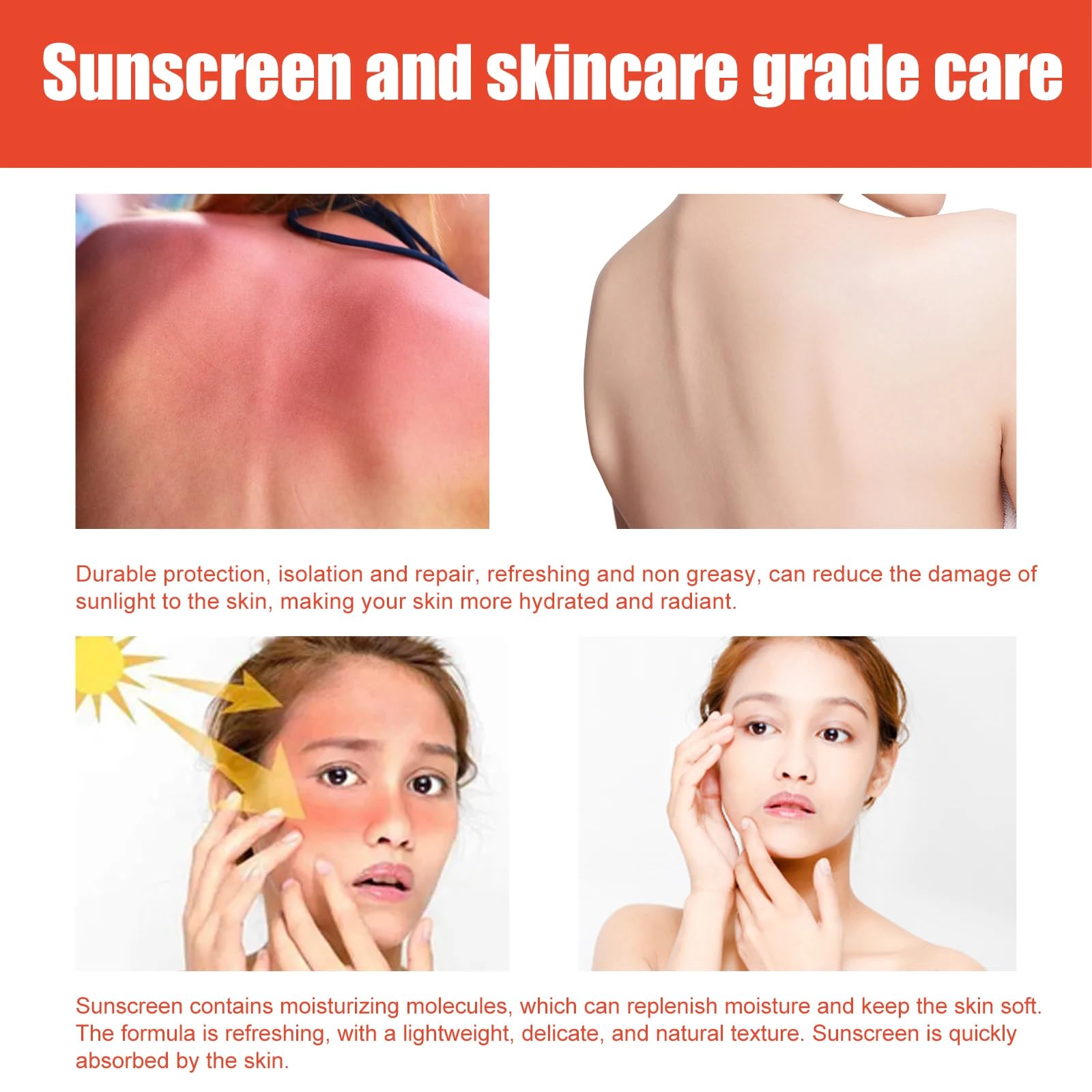 Madagascar Centella asiatica Sunscreen, SPF 50 PA+++++Centella asiatica Facial Sunscreen, Korean facial moisturizer - Image 2