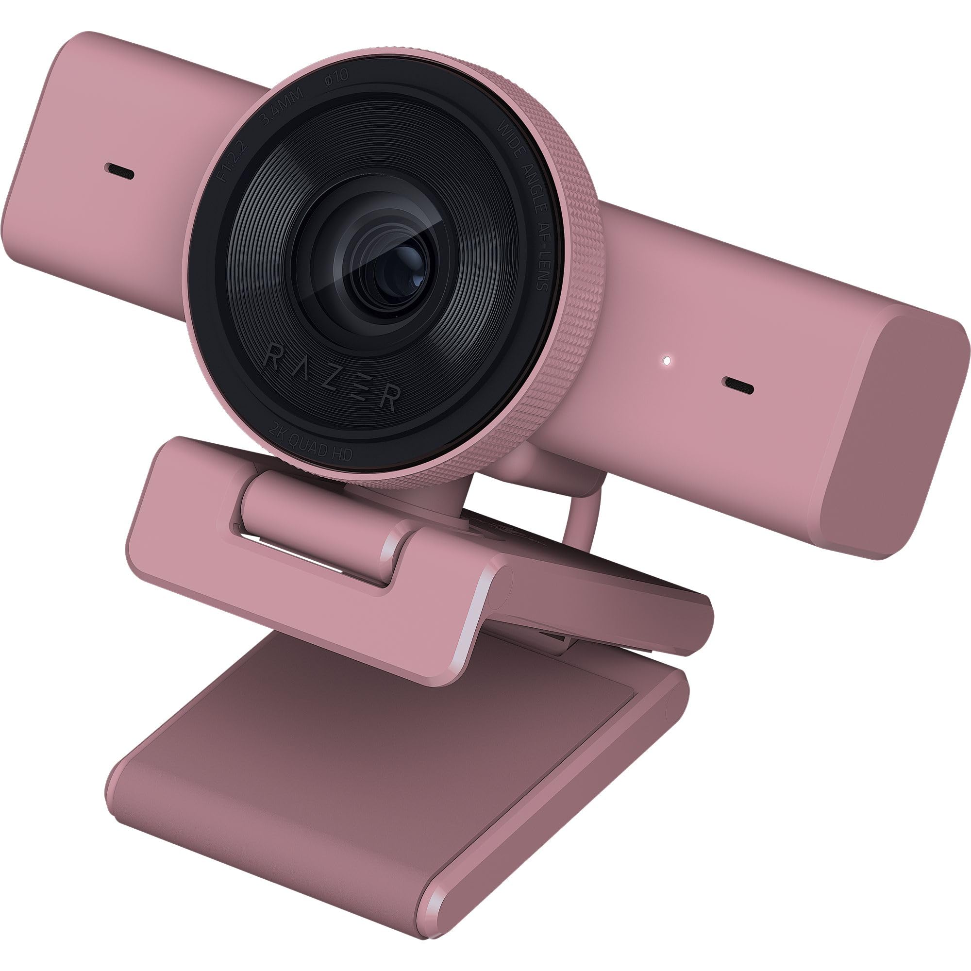 Razer Kiyo V2 X Streaming Webcam: 1440p 60 FPS - Auto Focus - Built-in Microphone - Wide Angle Lense - Integrated Privacy Shutter - Works with OBS, Xsplit, Streamlabs, Discord, Zoom, Teams - Pink