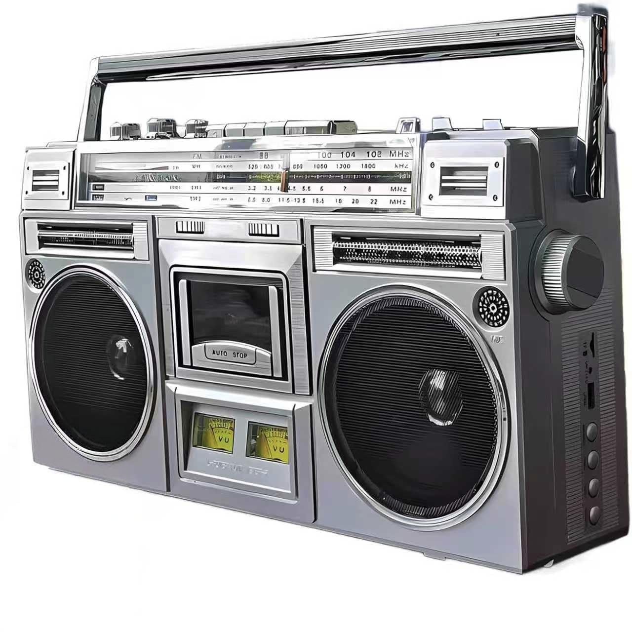 Boombox retrò con lettore CD, radio FM e DAB +, ideale per divertimento in famiglia, scuole, atmosfera vintage nei ristoranti