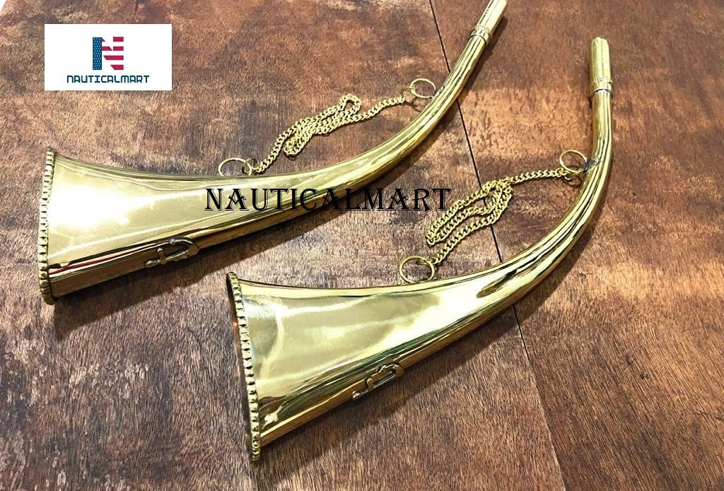 Nautical Brass Fog Horn Marine Signal Whistle Vintage Reproduction Clear Sound Horn