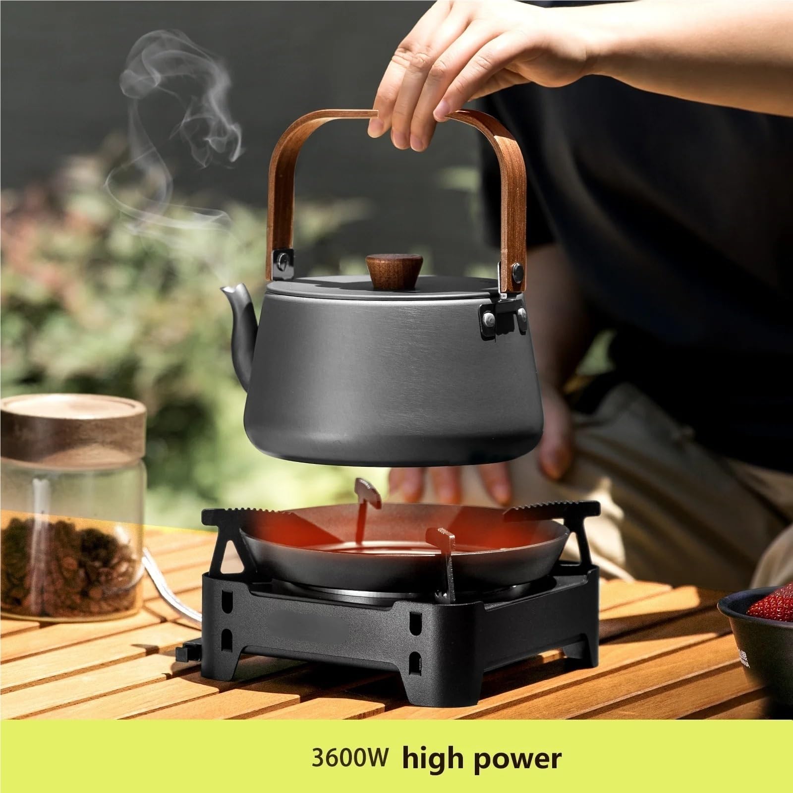 Estufa de gas infrarroja de 3600 W, quemador dividido portátil para picnic al aire libre, senderismo, cocina (color 6)
