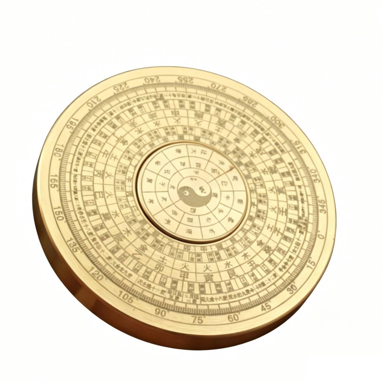 Rotatable Bagua Luopan Metal Craft Brass Feng Shui Compass Portable Bagua Compass Disc Antique Design for Desk, Travel, 5.8CM|Everything Else | Metaphysical | Feng Shui-image-40