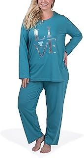 Plus - Pijama de Mujer en Tallas Grandes (XL-4XL) con Estampado 'Dreams Come True'