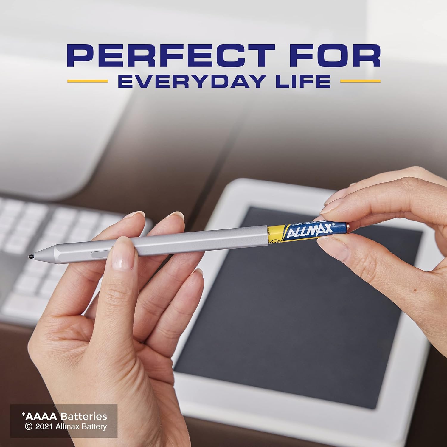 Allmax AAAA (4-A) Maximum Power Alkaline Batteries (8 Count) – Ultra Long-Lasting AAAA (4-A) LR61 Battery, 5-Year Shelf Life, Leak-Proof, Device Compatible – Perfect for Surface and Stylus Pens (1.5V) : Health & Household