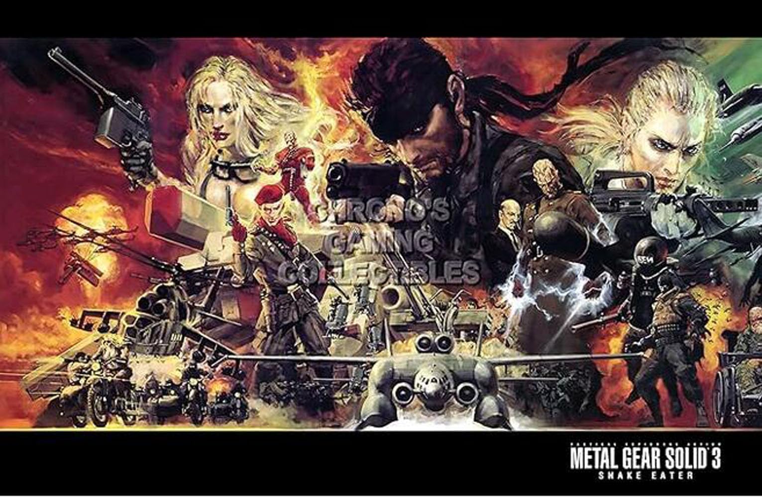 Da Bang Metal Gear Solid 3 Snake Eater Concept Art Movie Poster Fabric Cloth Poster (24"" x 36"")