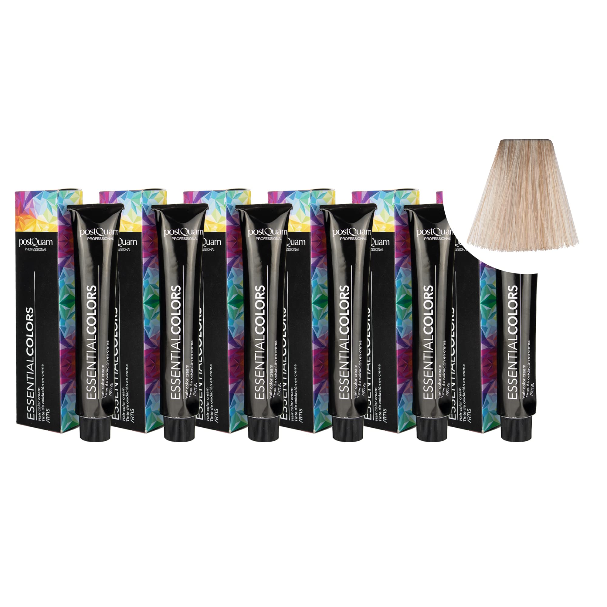 PostQuam - Pack de 6 Tintes de Peluqueria Profesional de Elevado Poder Cubriente | Tinte Permanente 100% Cobertura de Canas Garantiza Color Natural Uniforme y Duradero - Más de 90 Colores Disponibles