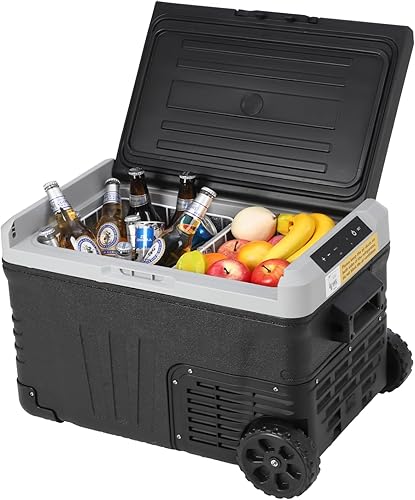 Towallmark Refrigerador portátil, congelador portátil, enfriador eléctrico de 37 cuartos (35 litros), refrigerador de automóvil de -4 a 68 , cable