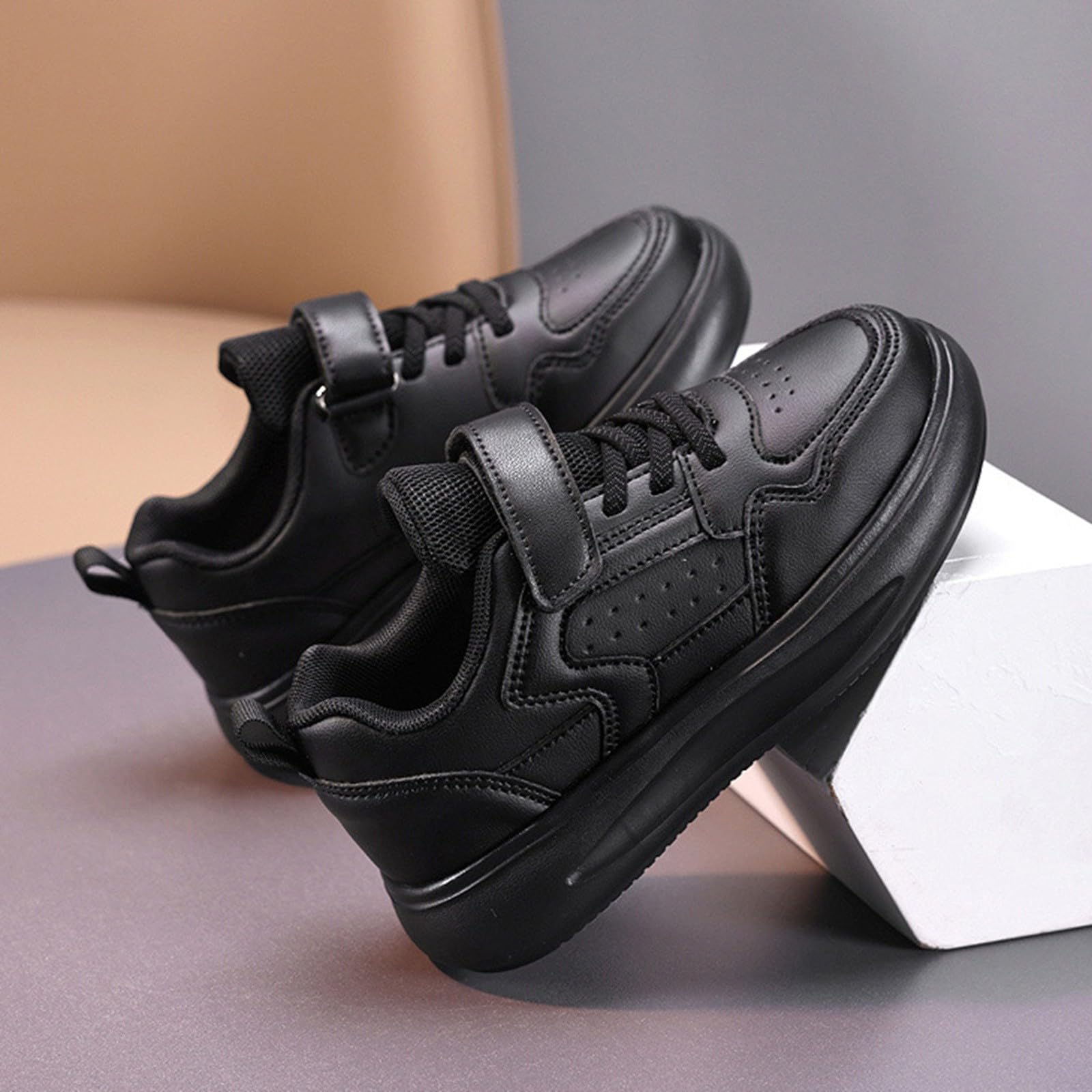 Genérico Calzado Casual Infantil niña Zapatillas Ligeras y cómodas para cómodo versátil Uso Minimalistas Sneakers Unisex-niños Antideslizante Transpirable en Todo el año
