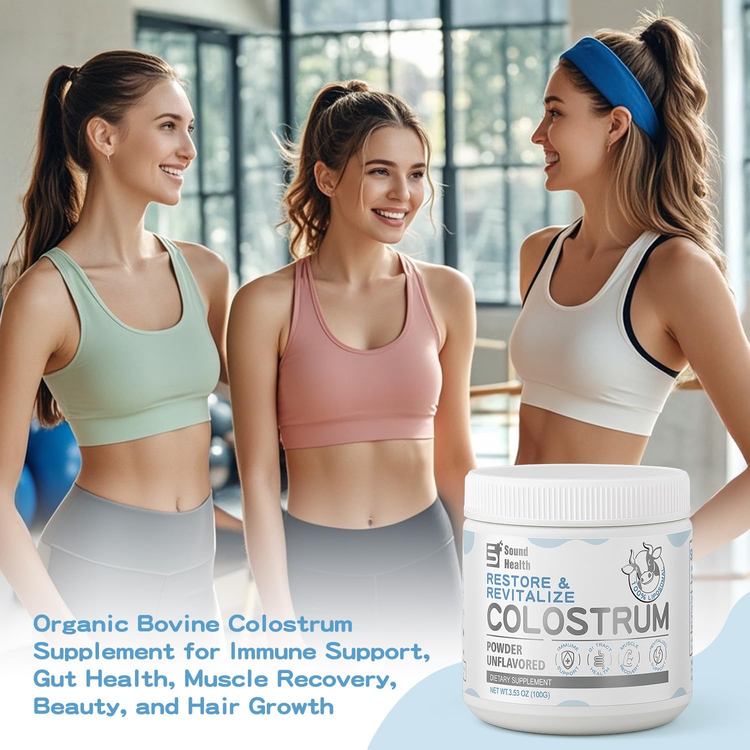 Colostrum Supplement Powder for Humans - Organic Bovine Colostrum Supplement for Gut Health, Hair Growth, Beauty, and Immune Support - Unflavored (50 Servings) - Image 7