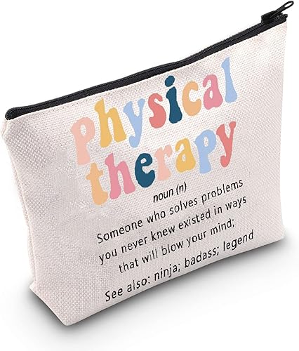 POFULL Fisioterapia Regalo Rehabilitación Oficina Regalo Profesional Fisioterapeuta Bolsa Cosmética, Bolsa de cosméticos de terapia física
