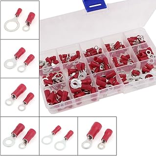 Aexit 140Pcs Insulated Audio & Video Accessories Terminal Set Electrical Wire Connector Connectors & Adapters Assorted Kit